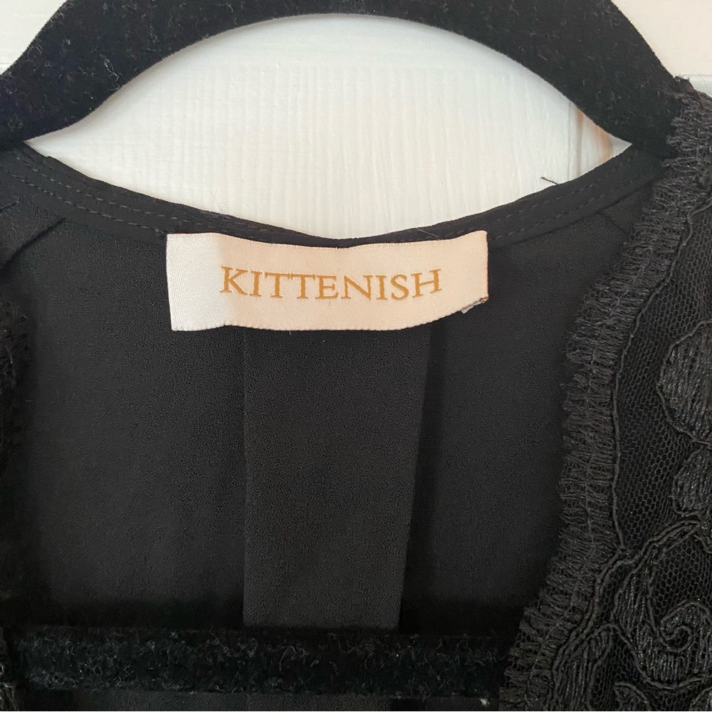 Black Kittenish long sleeve romper - Picture 4 of 8